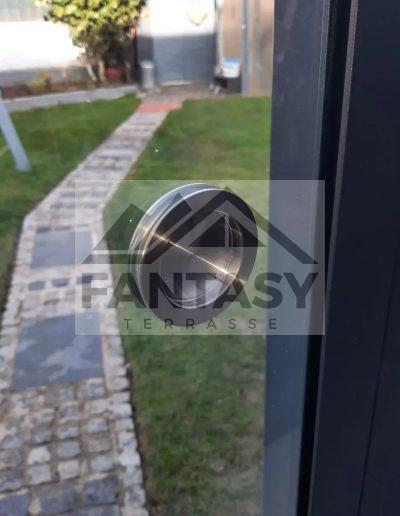 Glasschiebewand Griff