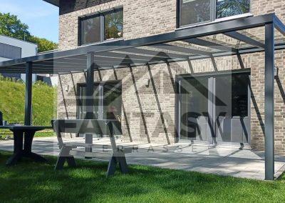 Aluminium Terrassenüberdachung 9x4m