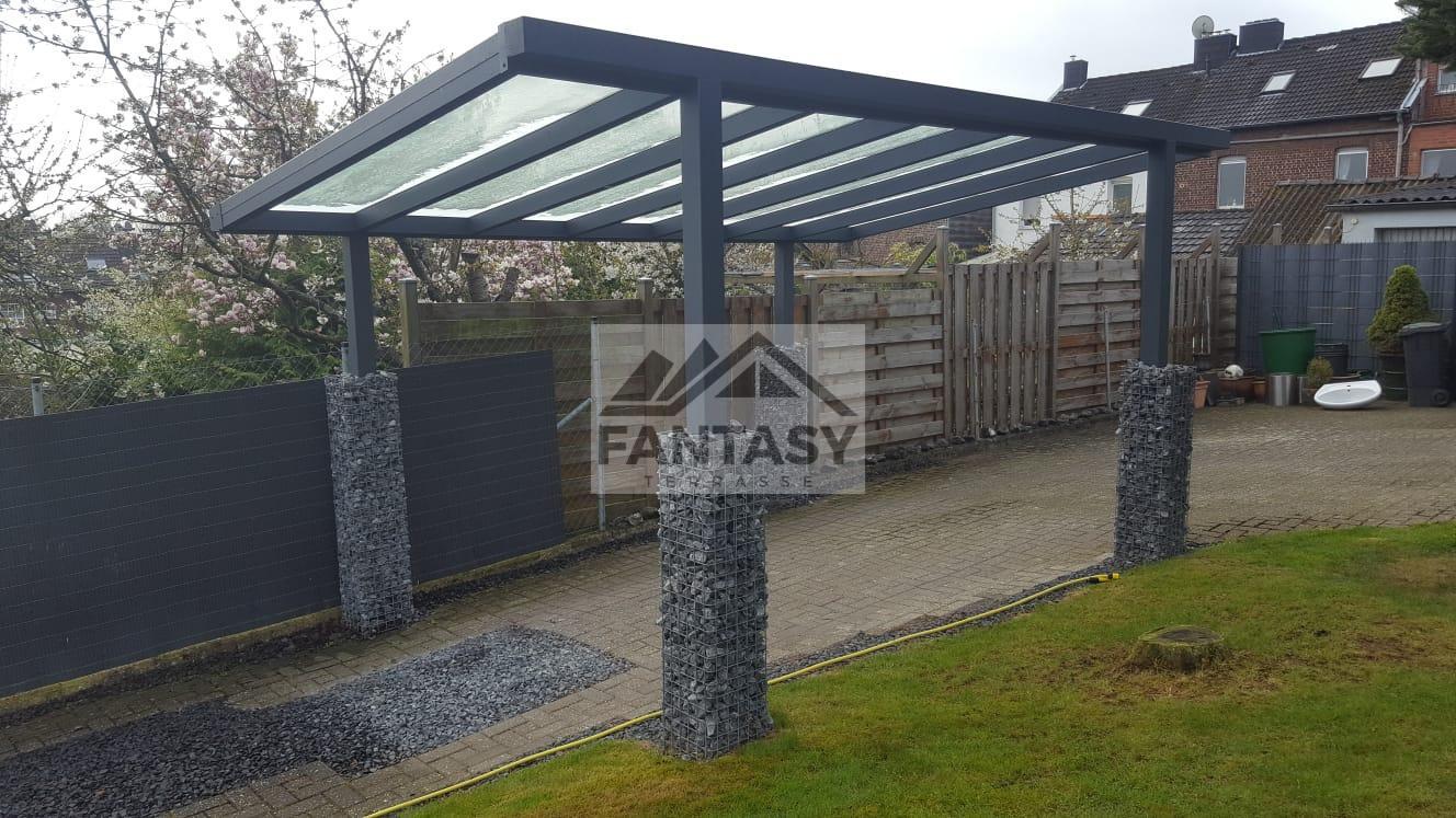 Carport mit Pultdach