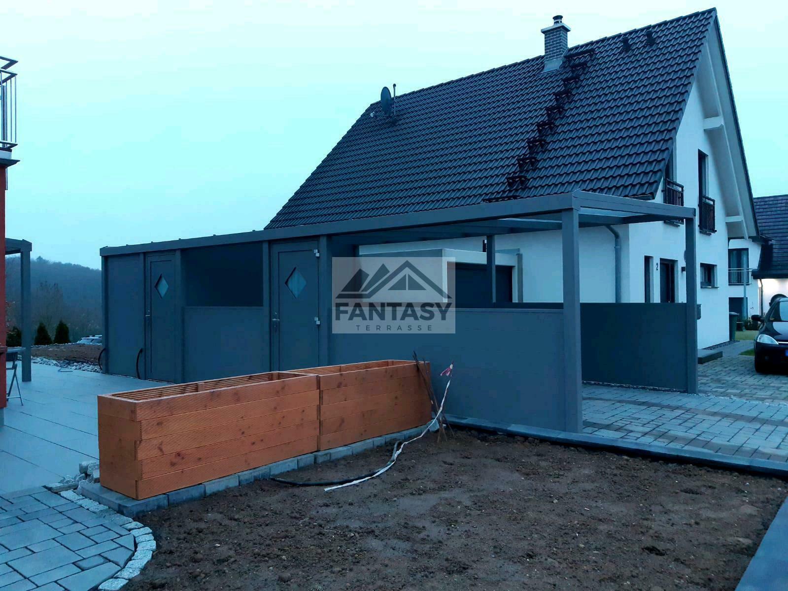 Carport mit Abstellraum