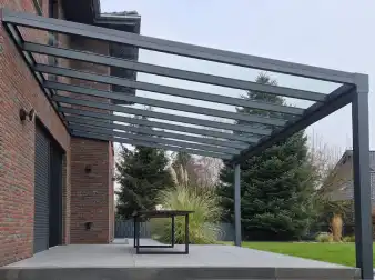 Terrassenueberdachung Giga-Profil 6 x4,5m anthrazitgrau