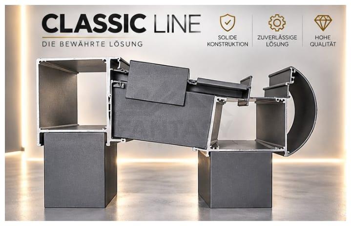 Classic Line Profilquerschnitt Classic Line Profilquerschnitt – solide Konstruktion, zuverlässige Lösung, hohe Qualität