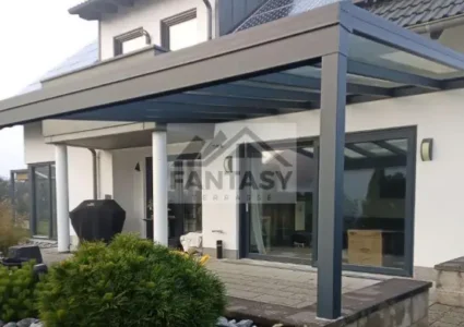 Alu Terrassenueberdachung mit VSG-Glas Farbe: RAL7016ST Anthrazit Alu Terrassenueberdachung mit VSG-Glas Farbe: RAL7016ST Anthrazit